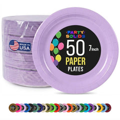 7 in. Lavender Paper Plates | 50 Ct.