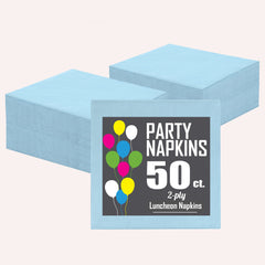 Light Blue Luncheon Napkins | 50 Count