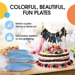 10 In. Light Blue Paper Plates - 20 Ct.