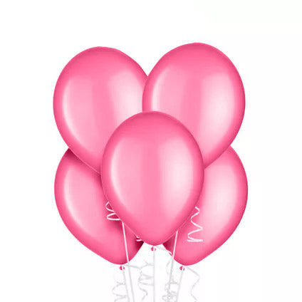 10ct, 12" Light Pink Pearlized Latex Balloon