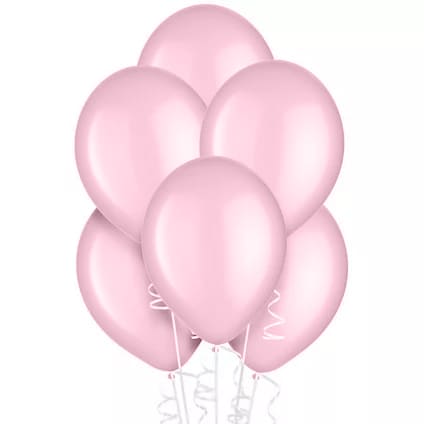 12 In. Light Pink Latex Balloon | 72 Count