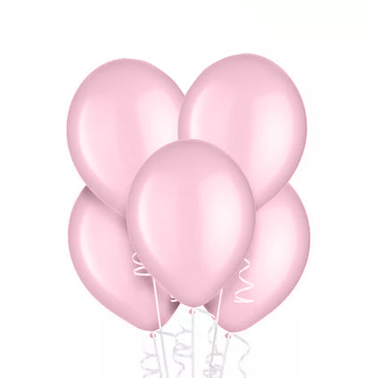 10ct, 12" Light Pink Latex Balloon