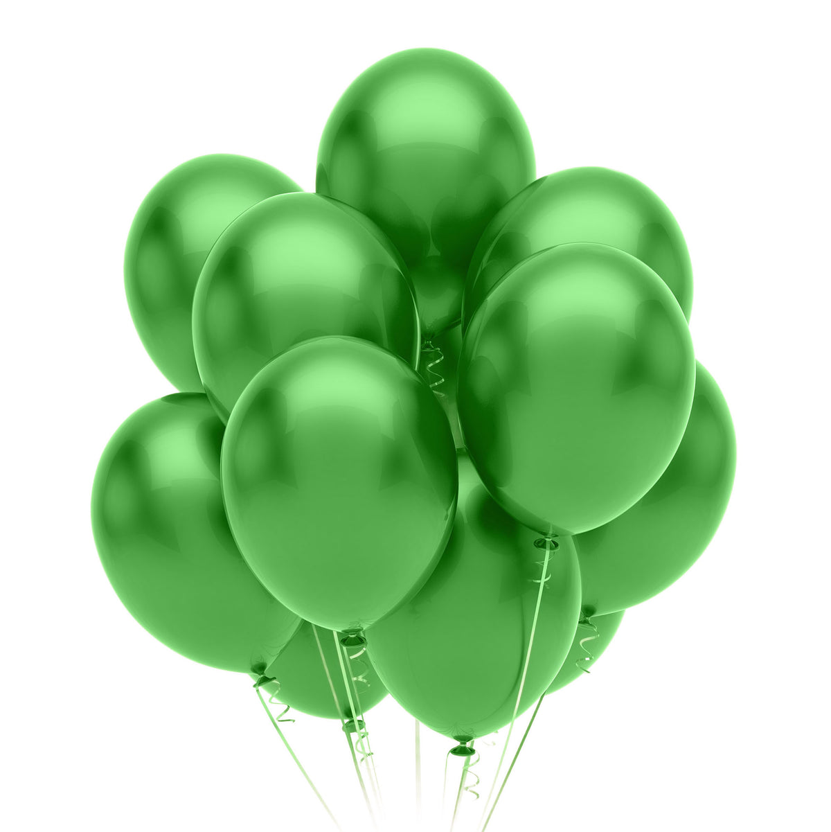 12 In. Lime Green Pearlized Latex Balloon | 10 Count