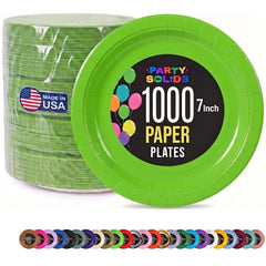 7 in. Lime Paper Plates | Case of 1000