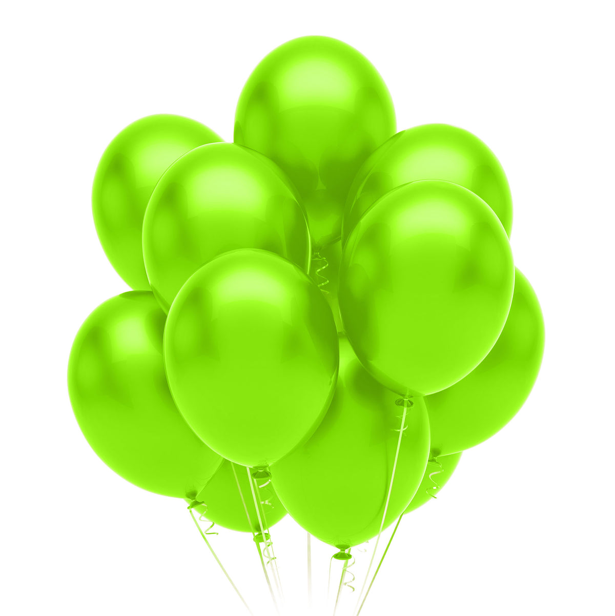 12 In. Lime Green Latex Balloon | 10 Count