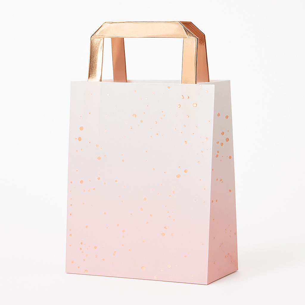 Rose Gold Pink Party Treat Bag