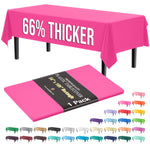 Premium Cerise Plastic Table Cover | 54 in. x 108 in.