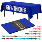 Premium Dark Blue Plastic Table Cover | 54 in. x 108 in.