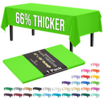 Premium Lime Green Plastic Table Cover | 54 in. x 108 in.