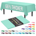 Premium Mint Plastic Table Cover | 54 in. x 108 in.