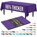 Premium Purple Plastic Table Cover | 54 in. x 108 in.