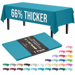 Premium Turquoise Plastic Table Cover | 54 in. x 108 in.