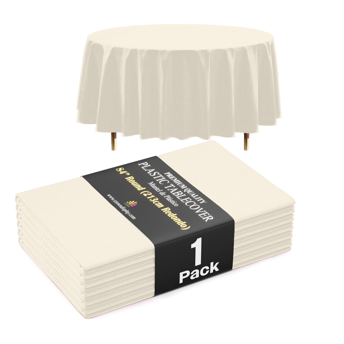 Premium Ivory Table Cover 60" x 85"