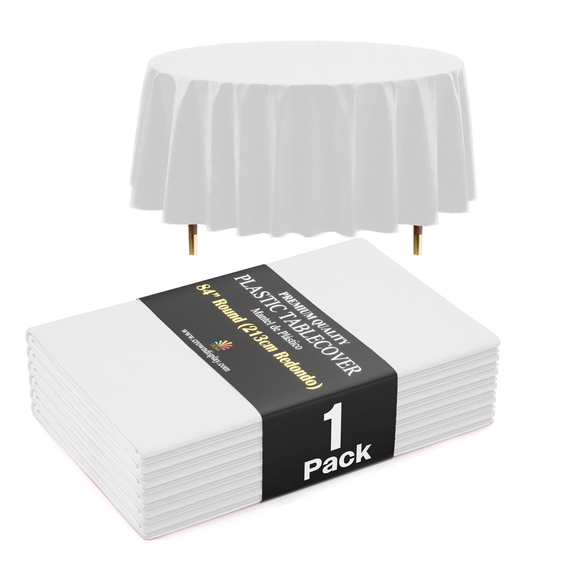 Premium White Table Cover 60" x 85"