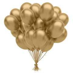 12 In. Metallic Gold Latex Balloon | 72 Count