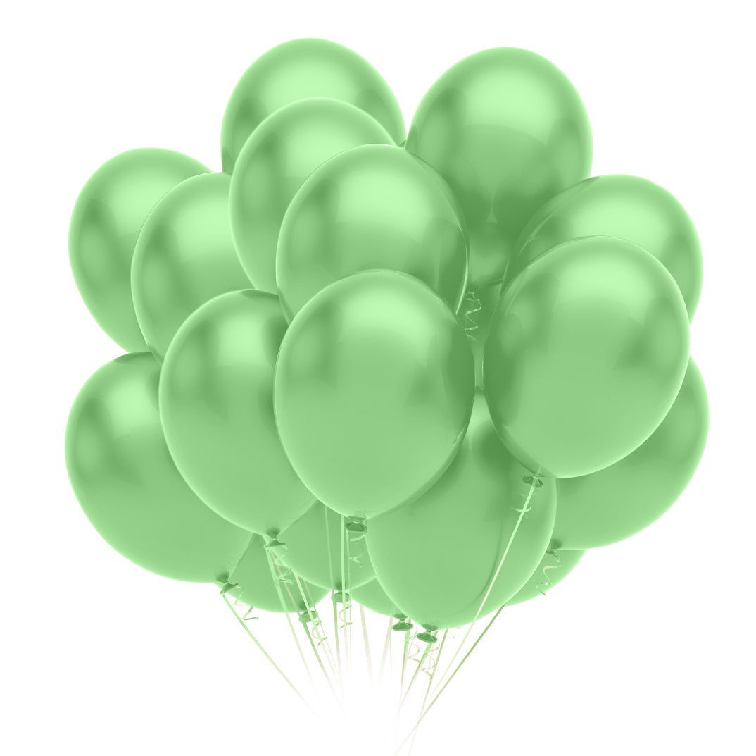 9 In. Mint Latex Balloons | 20 Count