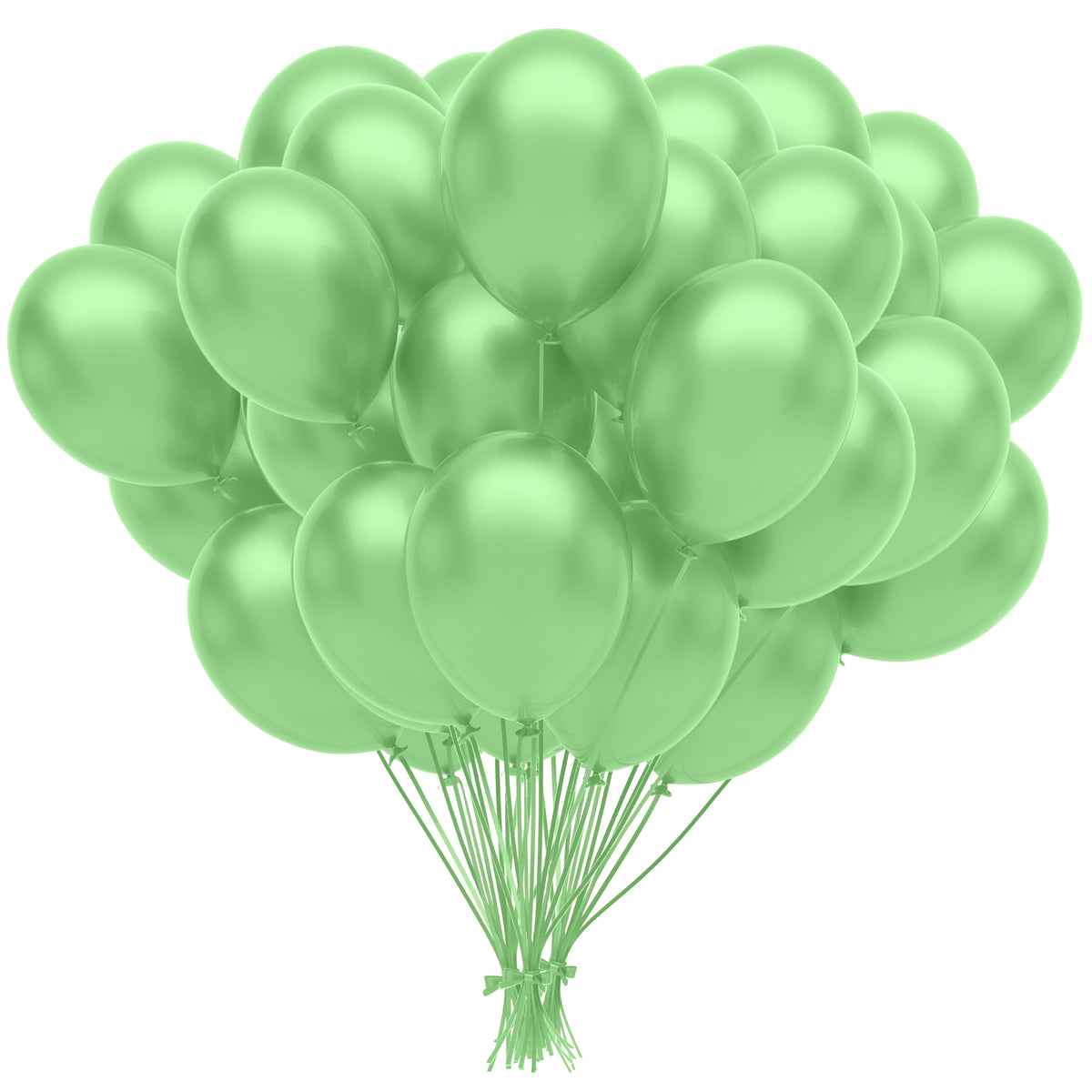 12 In. Mint Bulk Pack Latex Balloons | 100 Count