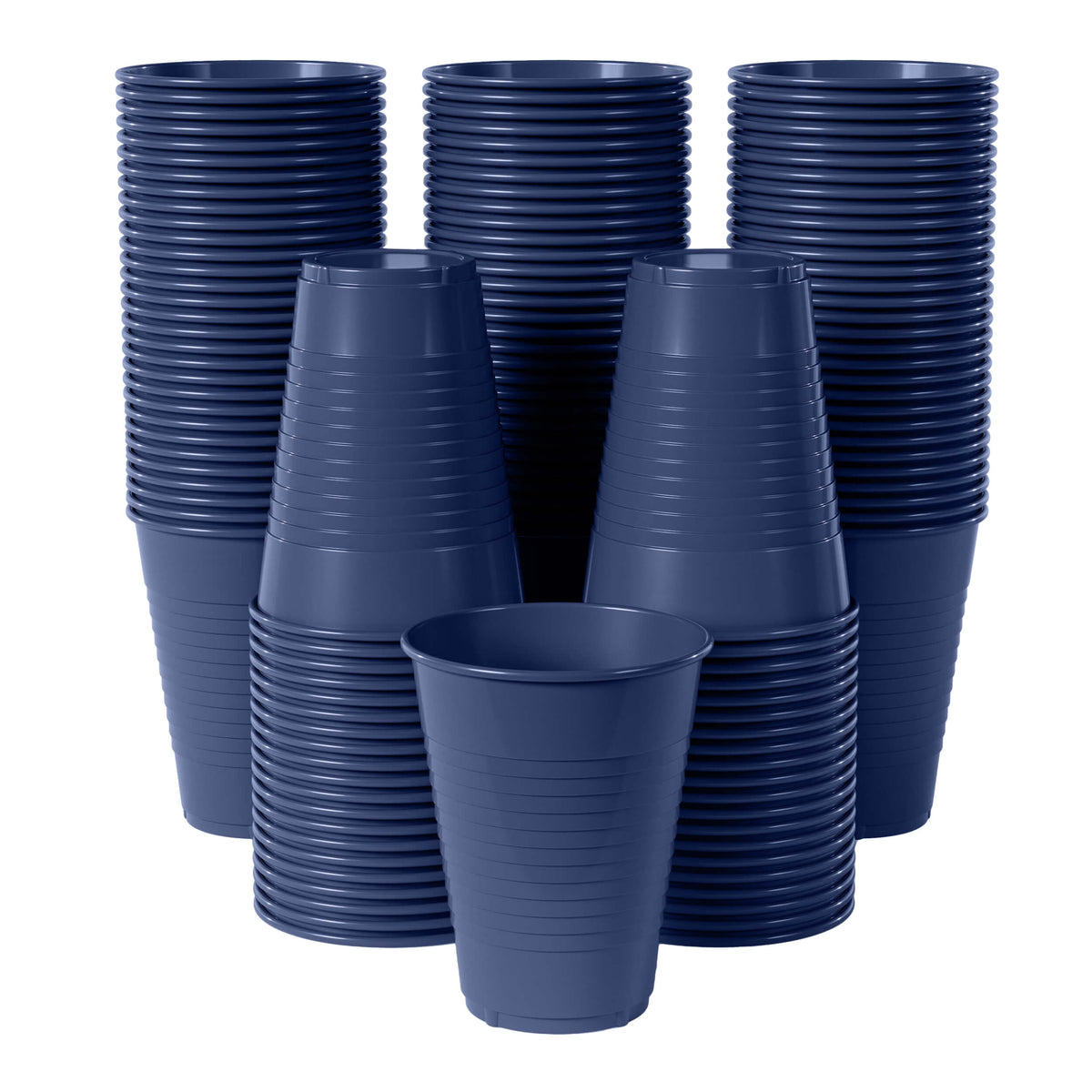 12 Oz. Navy Plastic Cups | 50 Count