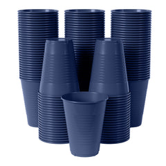 12 Oz. Navy Plastic Cups | 100 Count