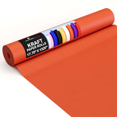 17.75" x 110' Kraft Paper Roll | Orange