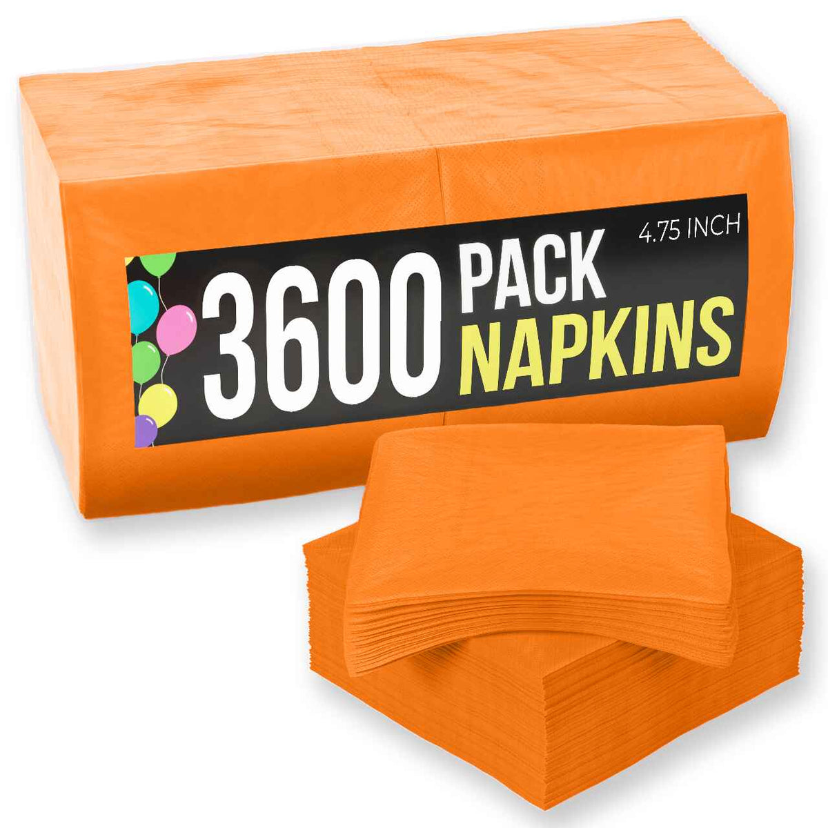 Orange Beverage Napkins | Case of 3600