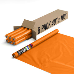 40 In. x 100 Ft. Orange Table Roll | Case of 6