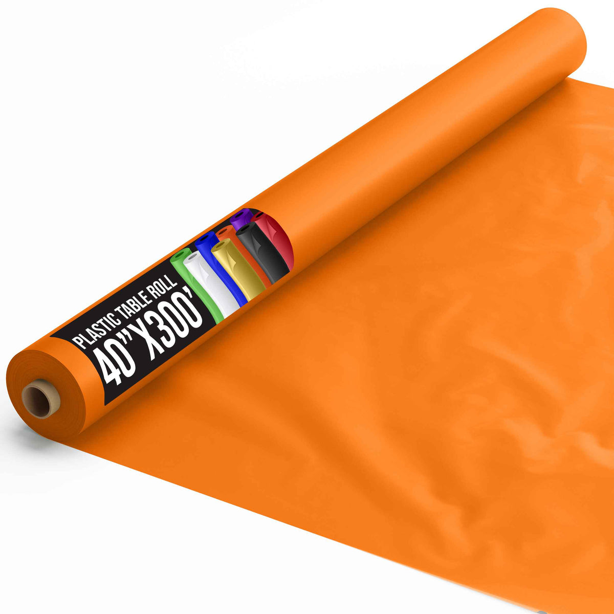 40 In. x 300 Ft. Premium Orange Table Roll