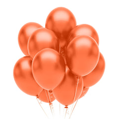 12 In. Orange Pearlized Latex Balloon | 10 Count