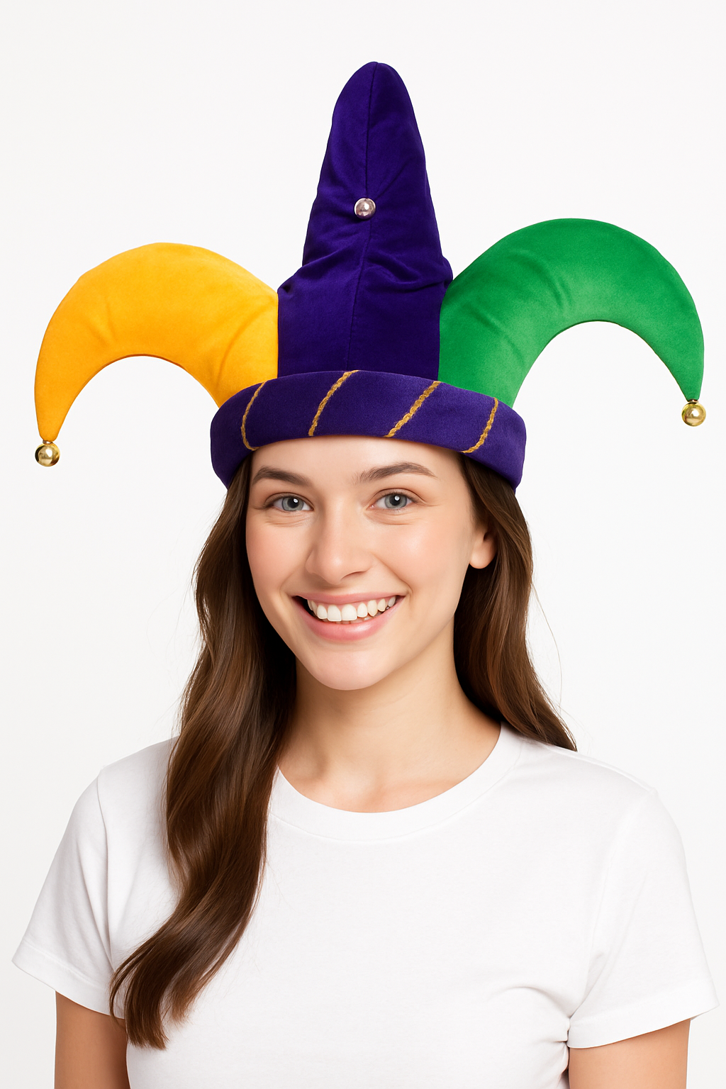 Plush Jester Hat - Perfect for Masquerade & Mardi Gras Fun