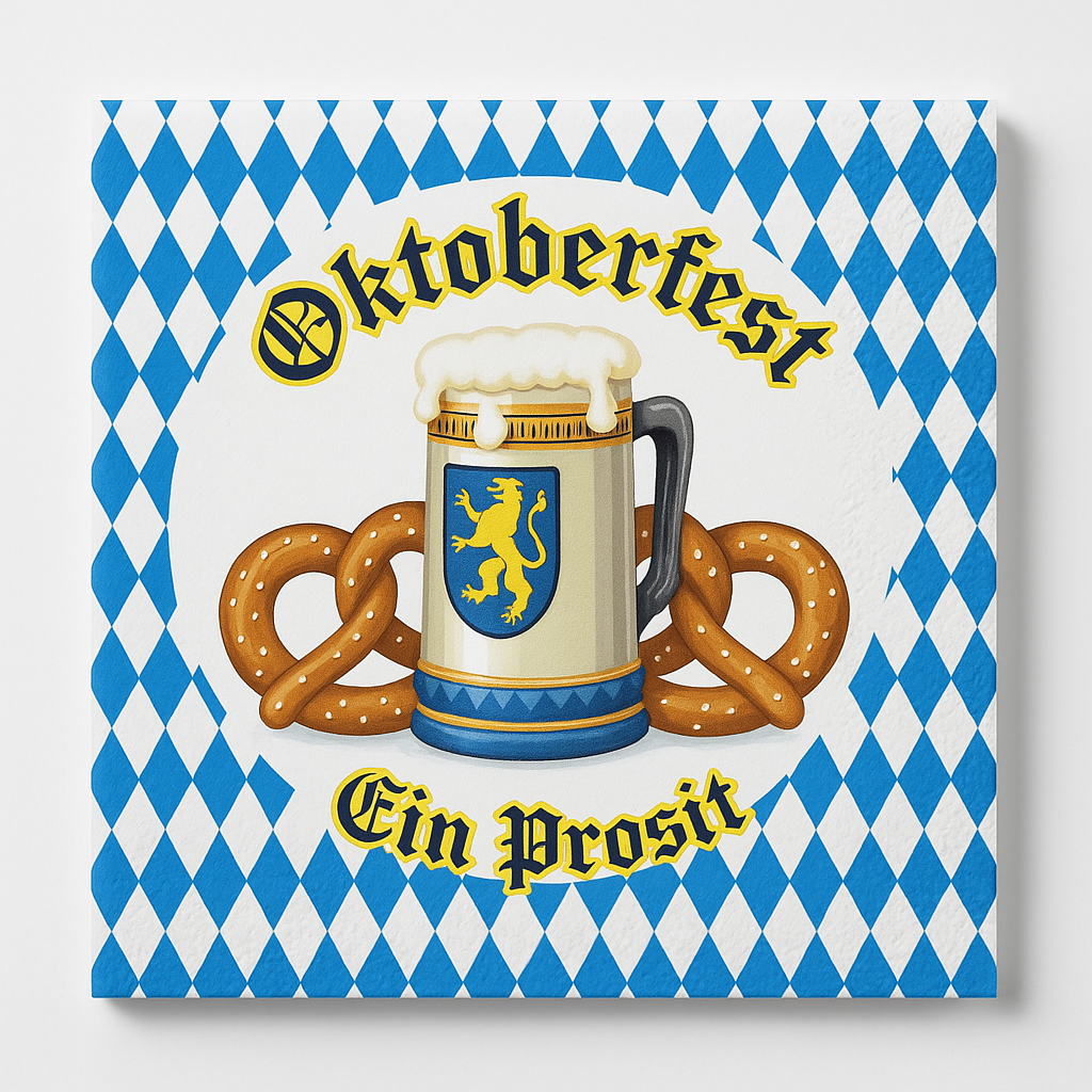 Oktoberfest Harvest Beverage Napkins - 16 Count