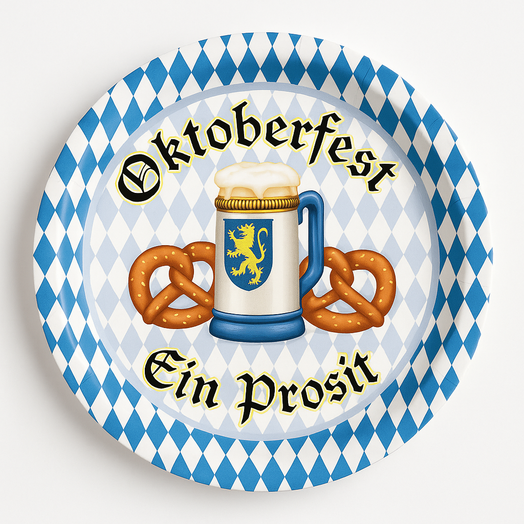 Oktoberfest Harvest 7-Inch Plates - 8 Count