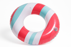 35" Striped Inflatable Swim Tube
