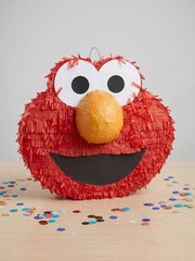 Fun Elmo Head Pull String Piñata for Kids' Birthdays