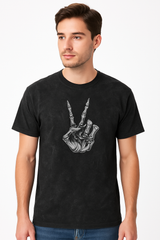 Skeletal Peace Sign Halloween T-Shirt