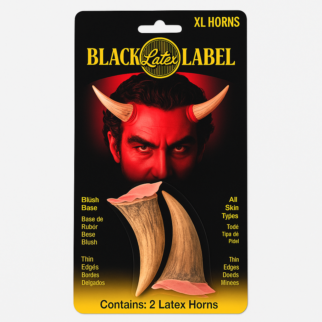 Black Label Devil Horn Latex Prosthetics