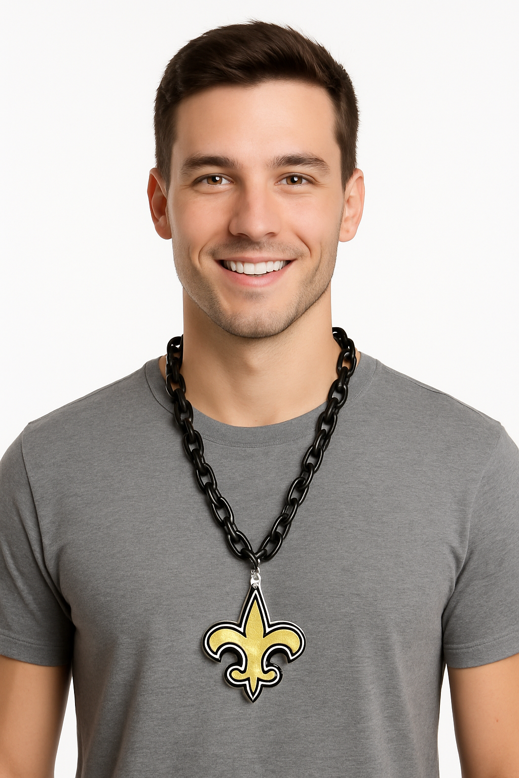 New Orleans Saints Large Chain Necklace