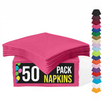 Cerise Luncheon Napkins | 6.75 in. X 6.75 in. | 50 Count