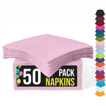 Pink Luncheon Napkins | 6.75 in. X 6.75 in. | 50 Count