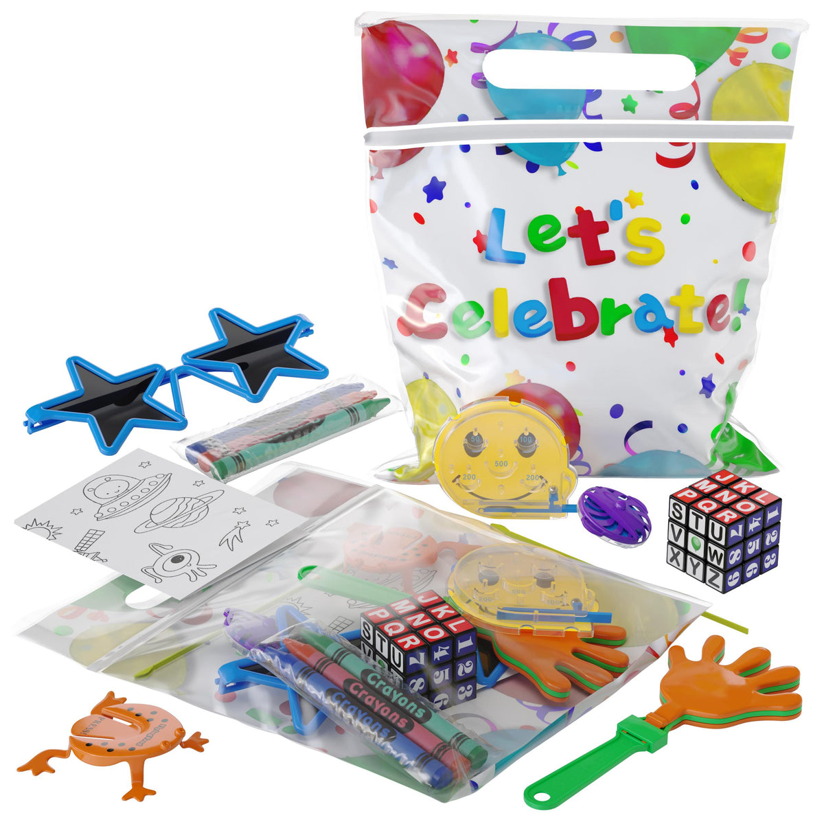 Party Favor Goody Bag with 8 Toys | 1 Count