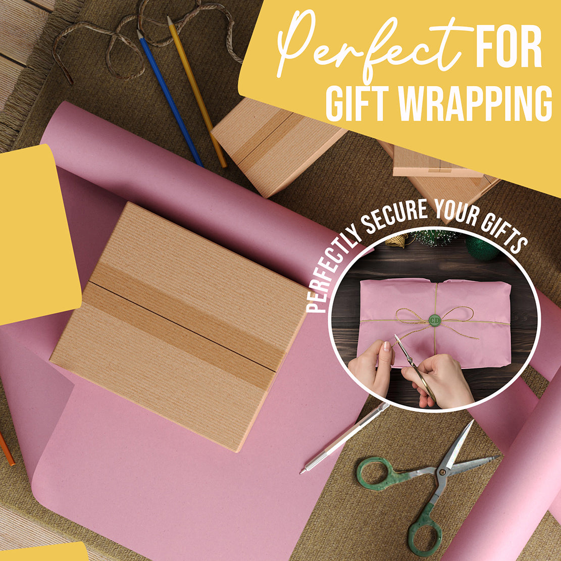 17.75" x 110' Kraft Paper Roll | Pink