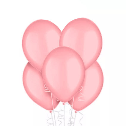 12 In. Pink Latex Balloons | 10 Count