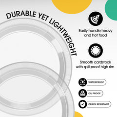 7 in. Clear Plastic Plates | 20 Ct.