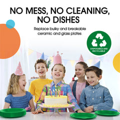 10 in. Emerald Green Plastic Plates | 20 Ct.