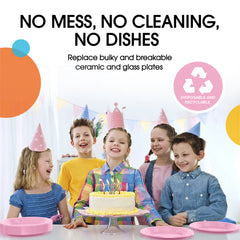 10 in. Pink Plastic Plates | 20 Ct.