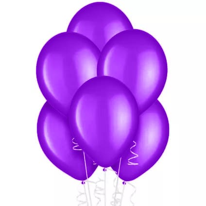 12 In. Purple Balloons | 72 Count