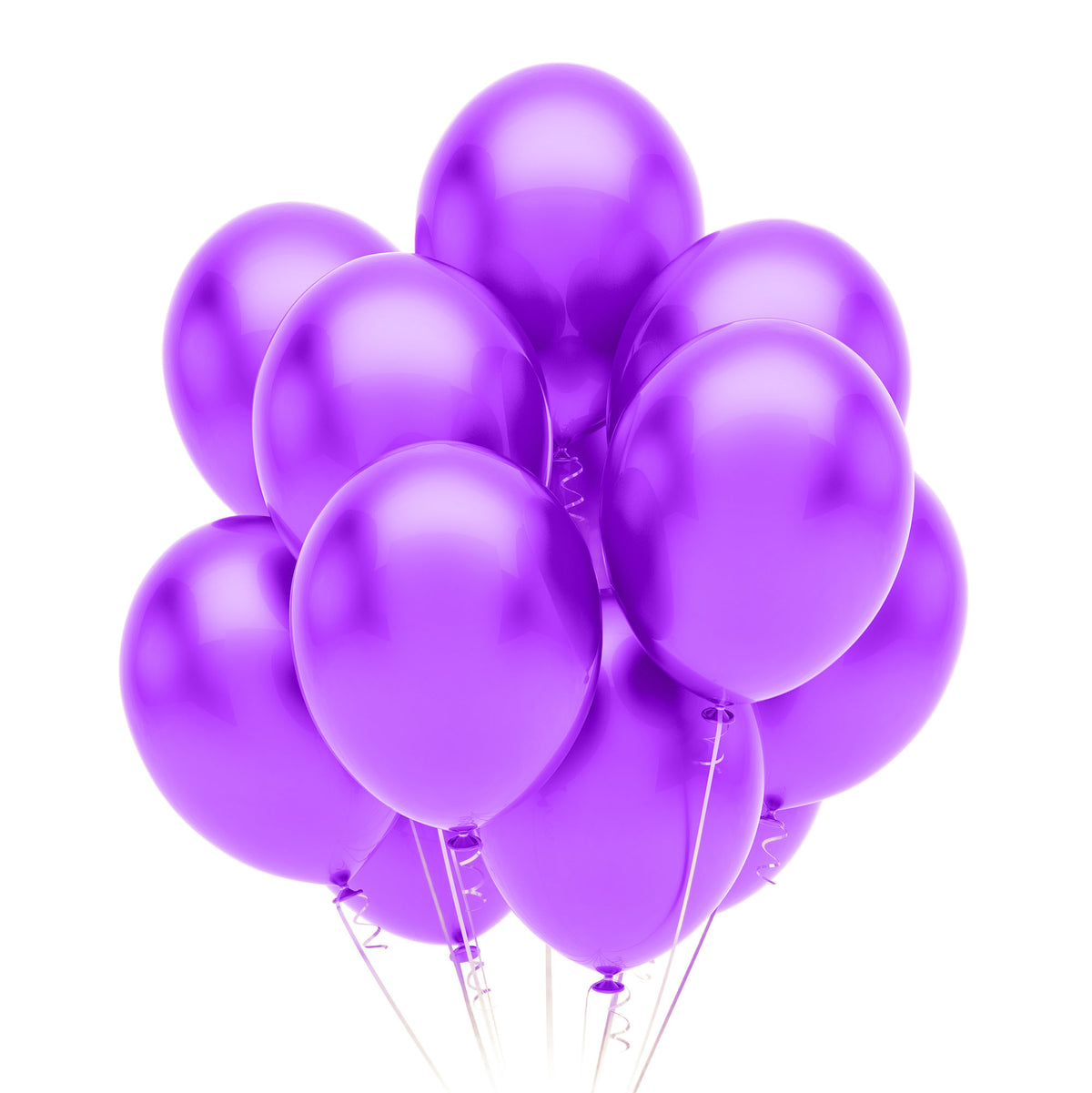 12 In. Purple Latex Balloons | 10 Count