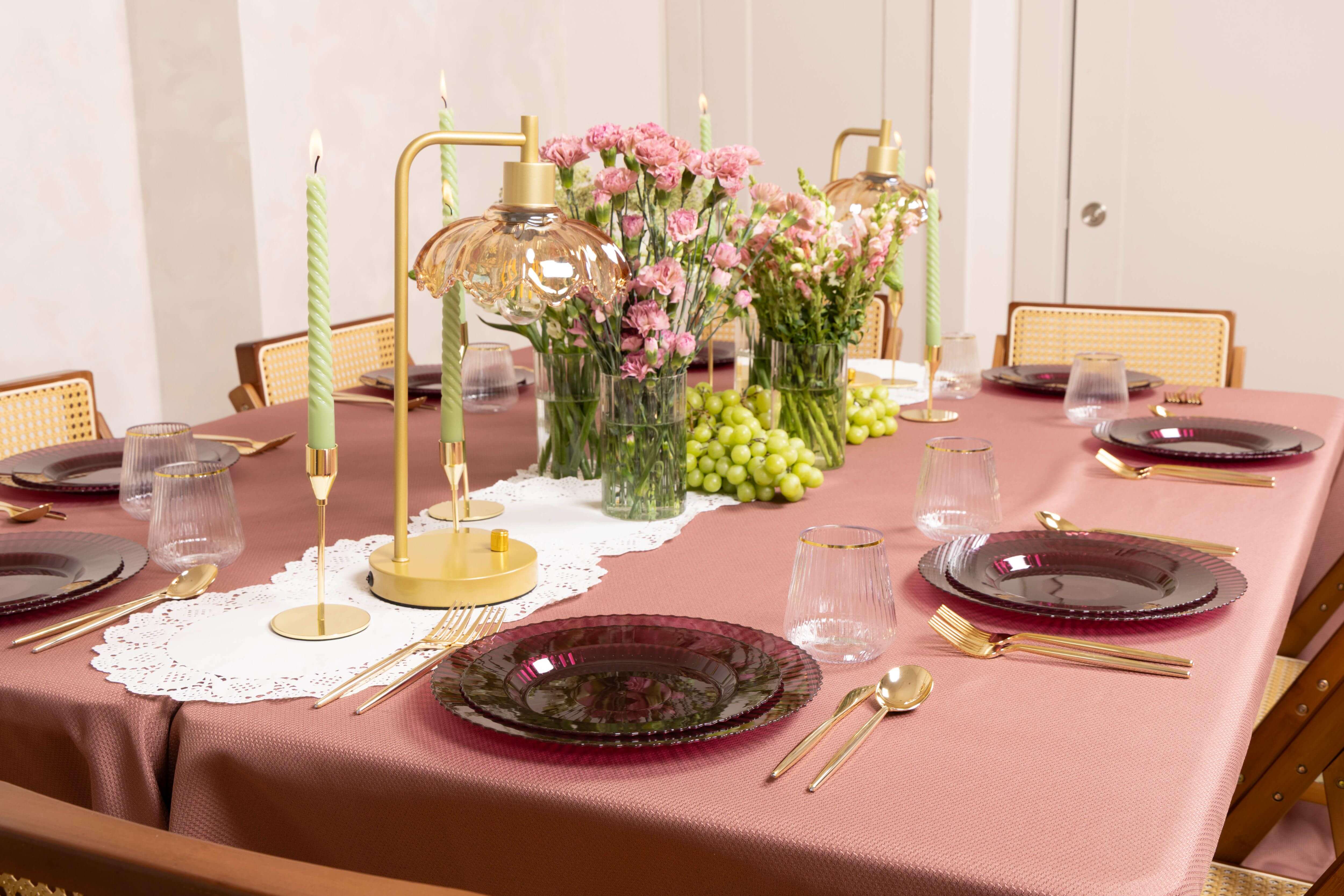 Mahogany Gemstone 11 In. Plastic Plates | 10 Count