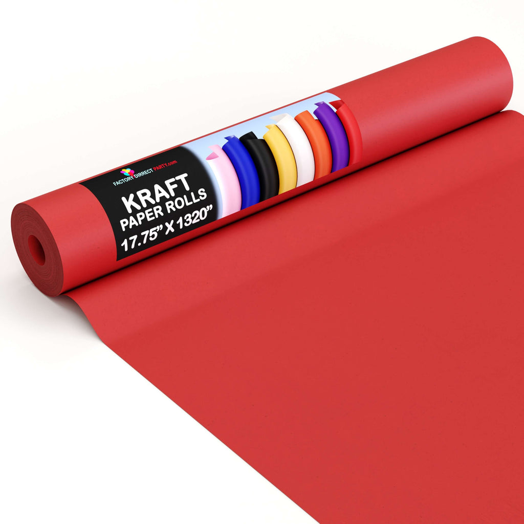 Red-kraft-paper-roll-