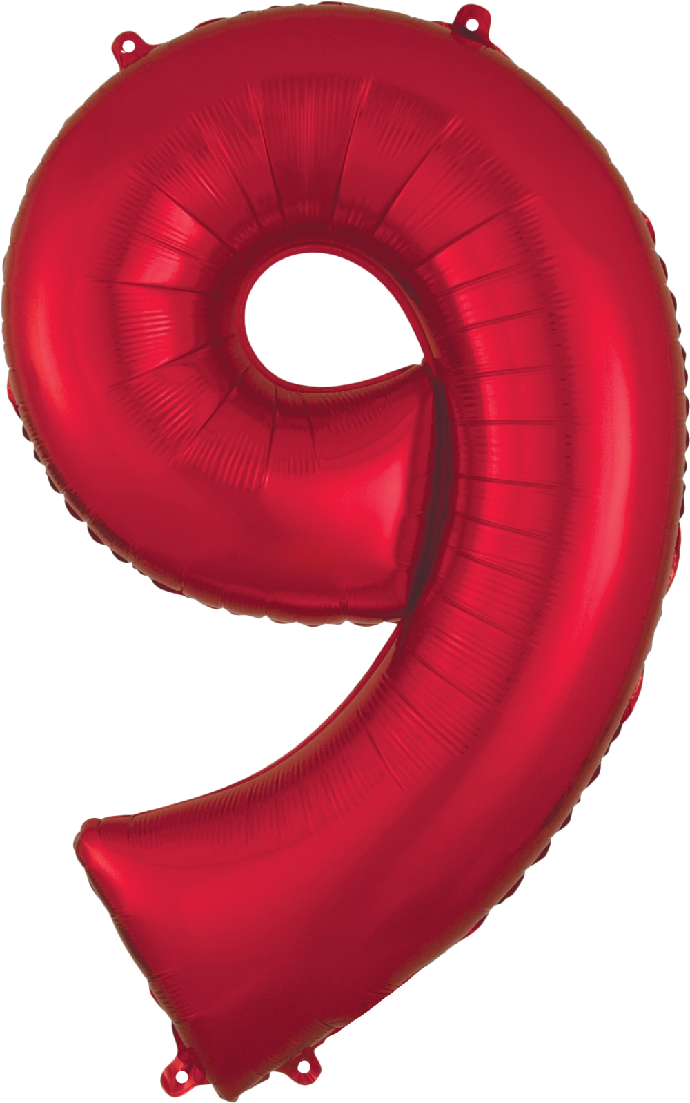 Red Number "9" SuperShape Foil Balloon | 34"
