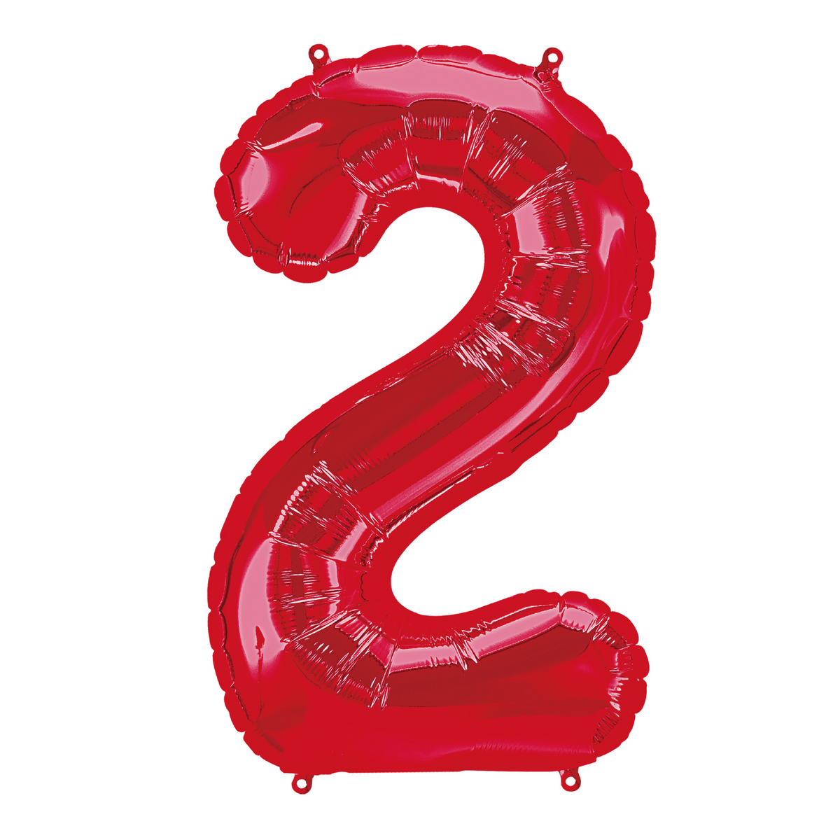 34 In. Red Number 2 Balloon